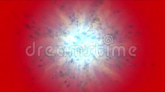 抽象功率爆炸能量晕火射线激光涡旋恒星背景视频的预览图