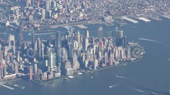 曼哈顿的鸟瞰图视频的预览图
