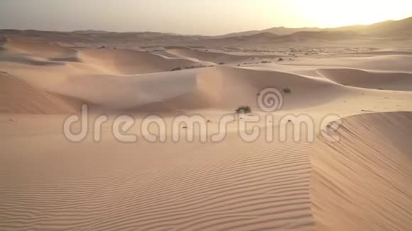 日出时美丽的哈莉沙漠股票录像视频的预览图