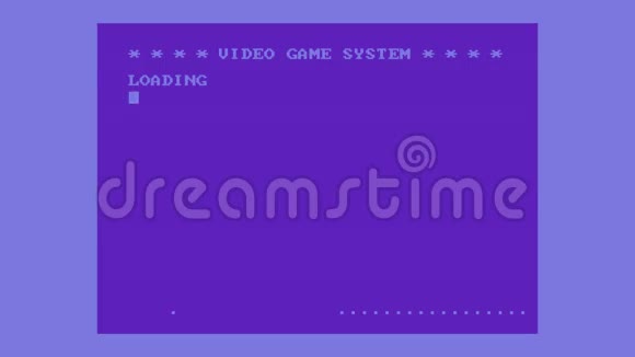 复古电子游戏加载视频的预览图