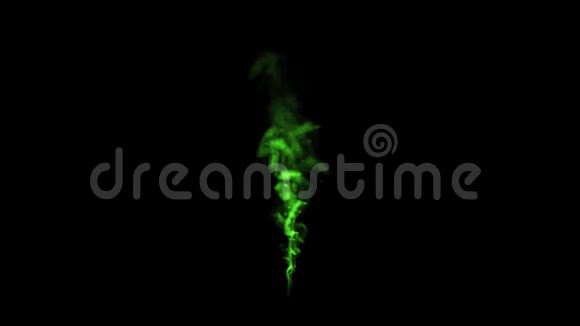 绿烟蒸汽云循环图形元件视频的预览图