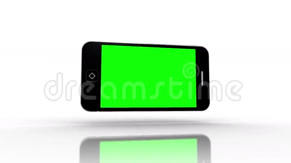 显示绿色屏幕的媒体设备屏幕视频的预览图