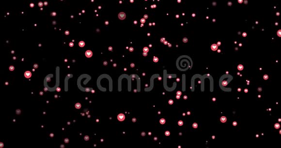 动画现代的粉色圆圈图标运动背景视频的预览图