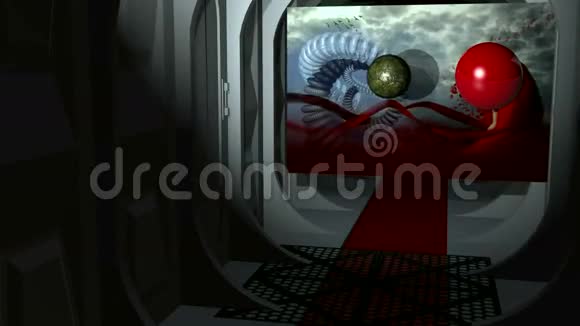 两个球在驾驶舱飞船上飞行视频的预览图