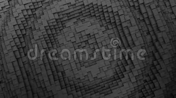 许多黑色方块的数码背景视频的预览图