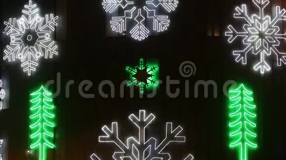 圣诞节标志LED灯04视频的预览图