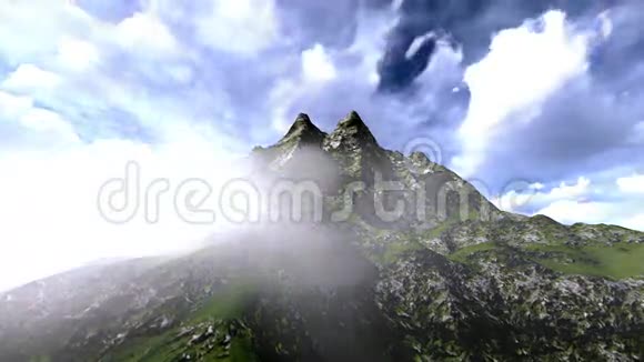 时光流逝冰冻山的视频片段视频的预览图