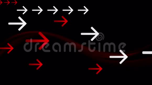 暗红色波浪和箭头视频动画视频的预览图
