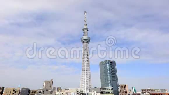 日本东京天树塔时间推移视频的预览图