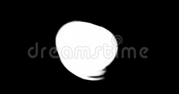 抽象油漆刷圈笔划黑白过渡背景油漆飞溅动画视频的预览图