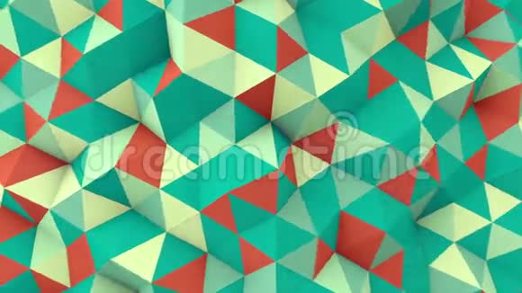 几何三维渲染多边形面无缝环动画视频的预览图