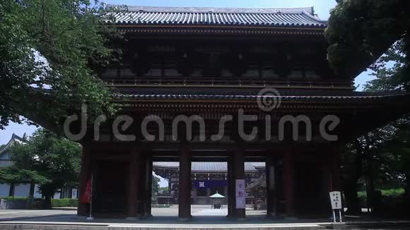 东京宜家鸿蒙寺传统寺庙视频的预览图