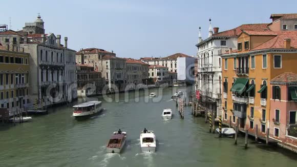 意大利威尼斯大运河鸟瞰图视频的预览图