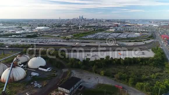 费城市中心的空中观景台视频的预览图
