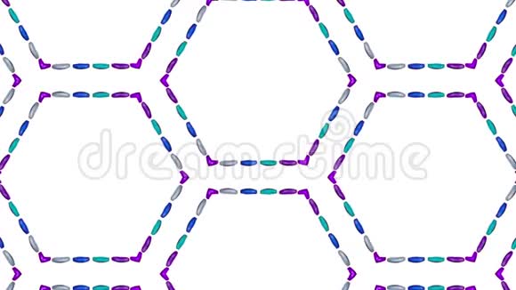 容器中的液体形成细胞结构如万花筒效应液体像音乐扬声器一样反弹寒冷视频的预览图