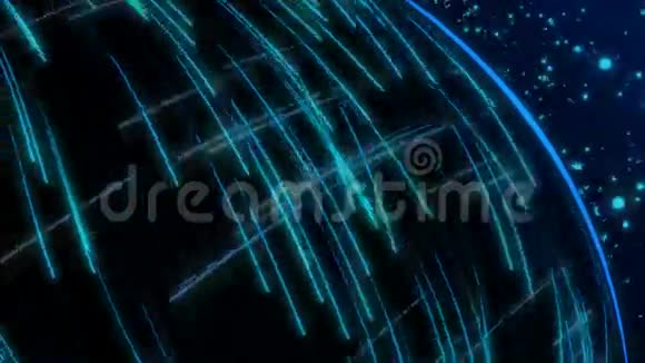 高速背景下抽象蓝光激光束射线拍摄的无缝动画视频的预览图