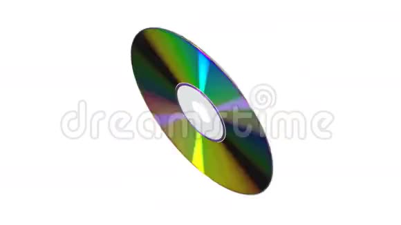 白色背景的CD或DVD视频的预览图