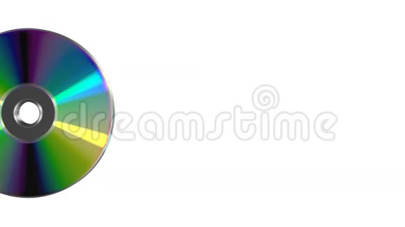 白色背景的CD或DVD视频的预览图