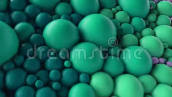 4K抽象球分子细胞视频的预览图