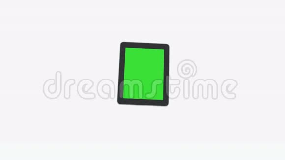 4k3DIpad显示平板电脑触摸屏绿色屏幕视频的预览图
