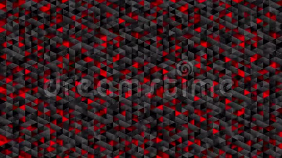 红色黑色闪光三角形马赛克技术视频动画视频的预览图