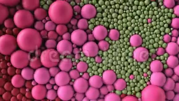 4K抽象球分子细胞视频的预览图