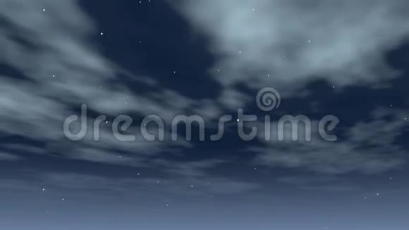 云彩旋转的夜晚视频的预览图