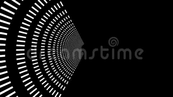 带有动画圆周运动的抽象背景无缝环的动画在抽象的圆形光线上缩放视频的预览图