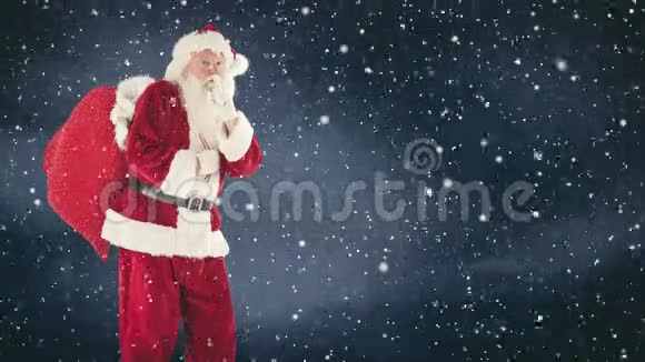 圣诞老人和降雪相结合视频的预览图