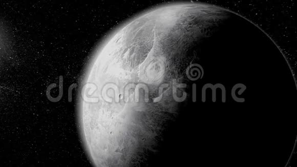 在深空的小行星地球水星令人难以置信的美丽空间视频的预览图