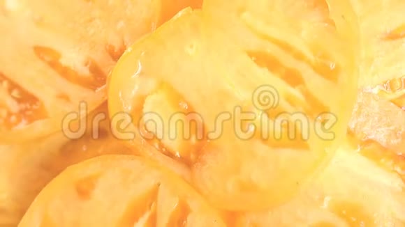 黄色的食物背景视频的预览图