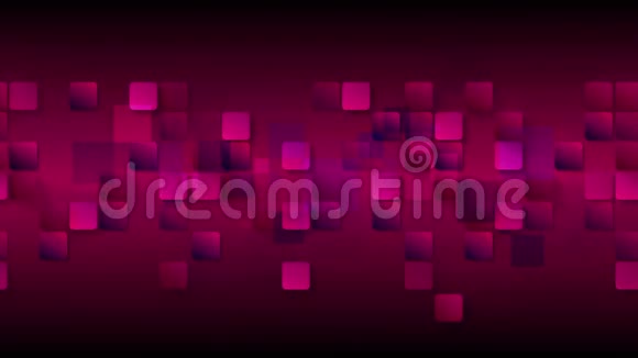 鲜艳的紫色抽象几何方块视频动画视频的预览图