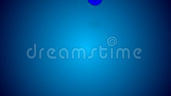深蓝色墨水流的3D动画深蓝色墨水在蓝色背景上消散用于油墨背景或油墨视频的预览图