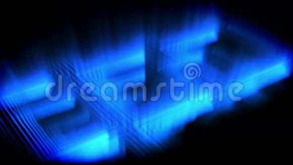 蓝色辉光形成方形视频的预览图