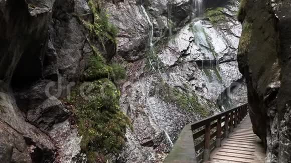 巴伐利亚的山瀑布视频的预览图