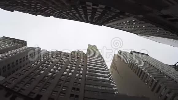 曼哈顿市中心的摩天大楼视频的预览图