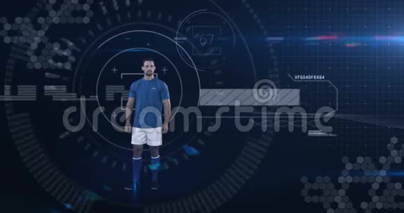 运动员踢足球视频的预览图