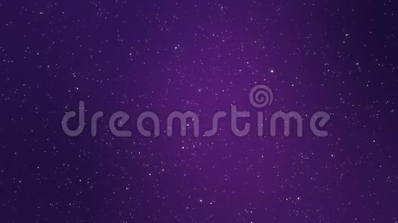 闪耀的夜空星系动画背景视频的预览图