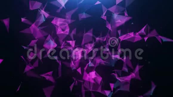 抽象粉色丛三角背景视频的预览图