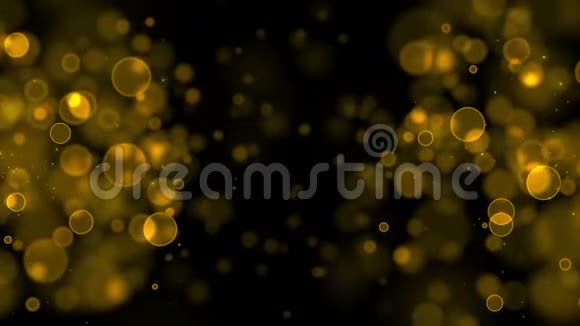 金色粒子无缝背景与阿尔法通道2视频的预览图