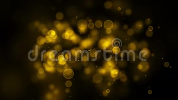 金色粒子无缝背景与阿尔法通道1视频的预览图