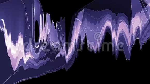 数码湍流能量霓虹灯粉彩云软移动波动动画背景新的独特品质艺术时尚视频的预览图