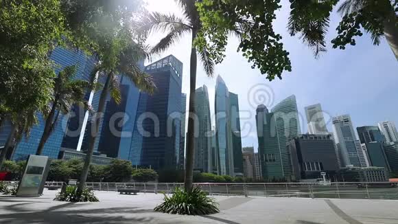 滨海湾和新加坡摩天大楼视频的预览图