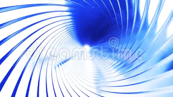 穿越金属漩涡的隧道视频的预览图