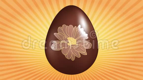 带有巧克力复活节彩蛋的动画视频的预览图