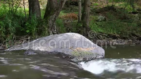 水中的巨石视频的预览图