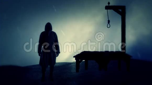 刽子手和雨下的绞刑视频的预览图