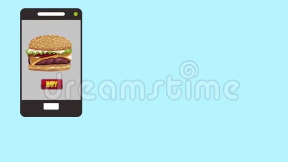 披萨网上订购智能手机高清动画视频的预览图
