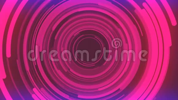 摘要多色圆圈的三维渲染构图电脑生成的循环动画几何图形4kUHD视频的预览图