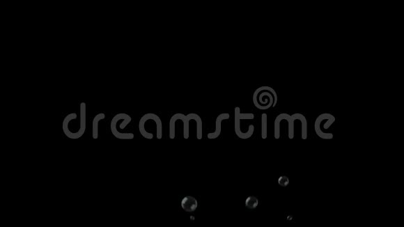 黑色背景上的肥皂泡动画视频的预览图